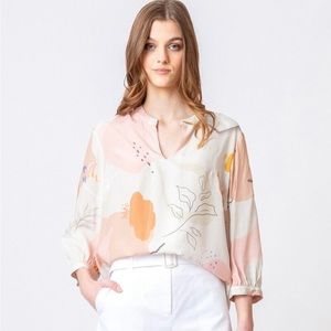 NWT- Ivko Women’s Graphic Blouse